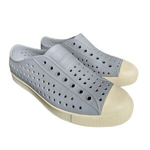 Native Jefferson Gray & Off White EVA Molded Sneakers Junior Size J6/10-12yr